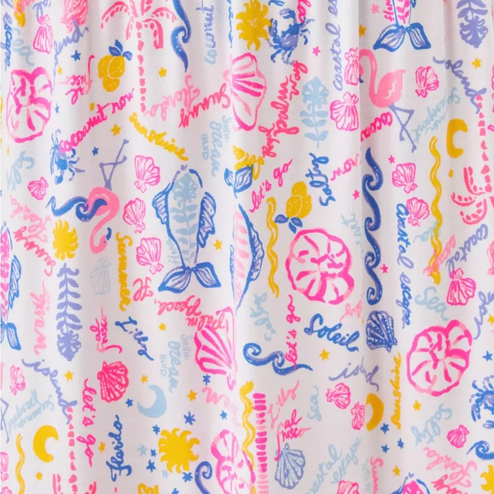 NWT Lilly Pulitzer Jilly Smocked Dress Summer Serenade, XL - Picture 8 of 8